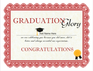 Graduation Certificate Templates - Customize with iClicknPrint